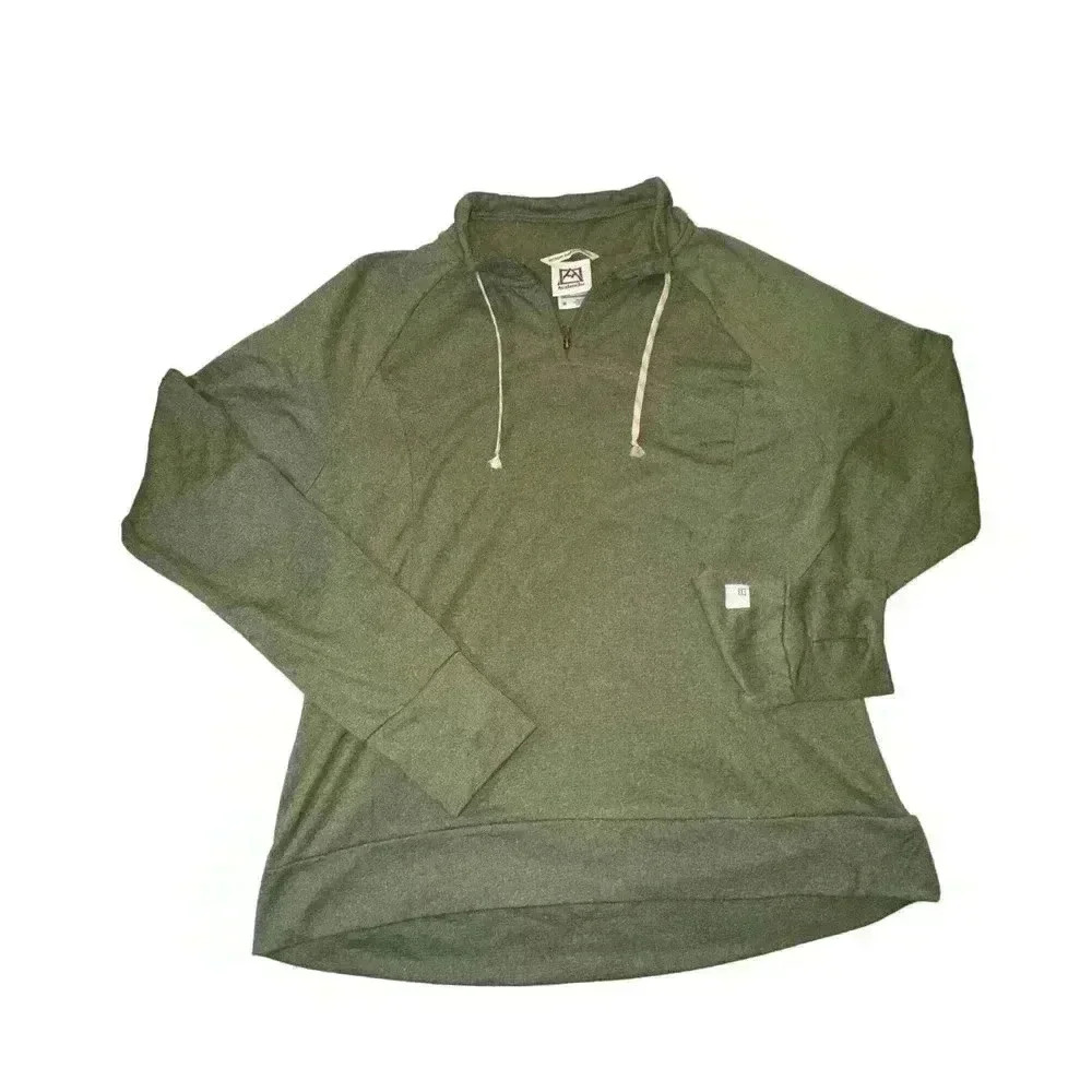 Outdoor Supply Co Avalanche Quarter Zip Green Medium Women's
